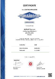 Certificat Qualicoat Seaside EN