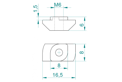 Nut 8-M6