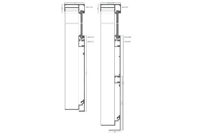 Railing - capac mascare a sistemulu la partea frontală a plăcii balconului (336mm); Capac mascare a sistemului și extensie pentru partea frontală a plăcii balconului
